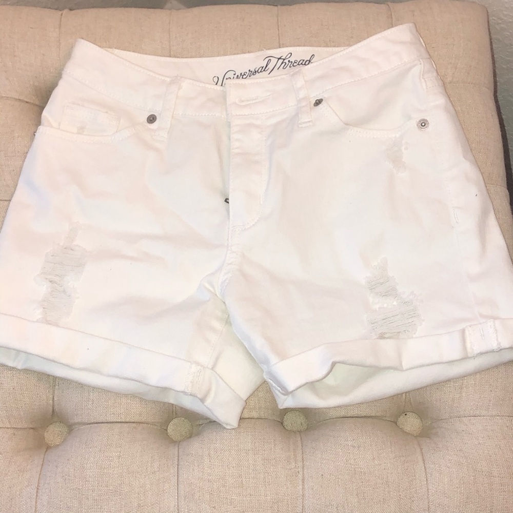 White Ripped shorts Universal Thread
